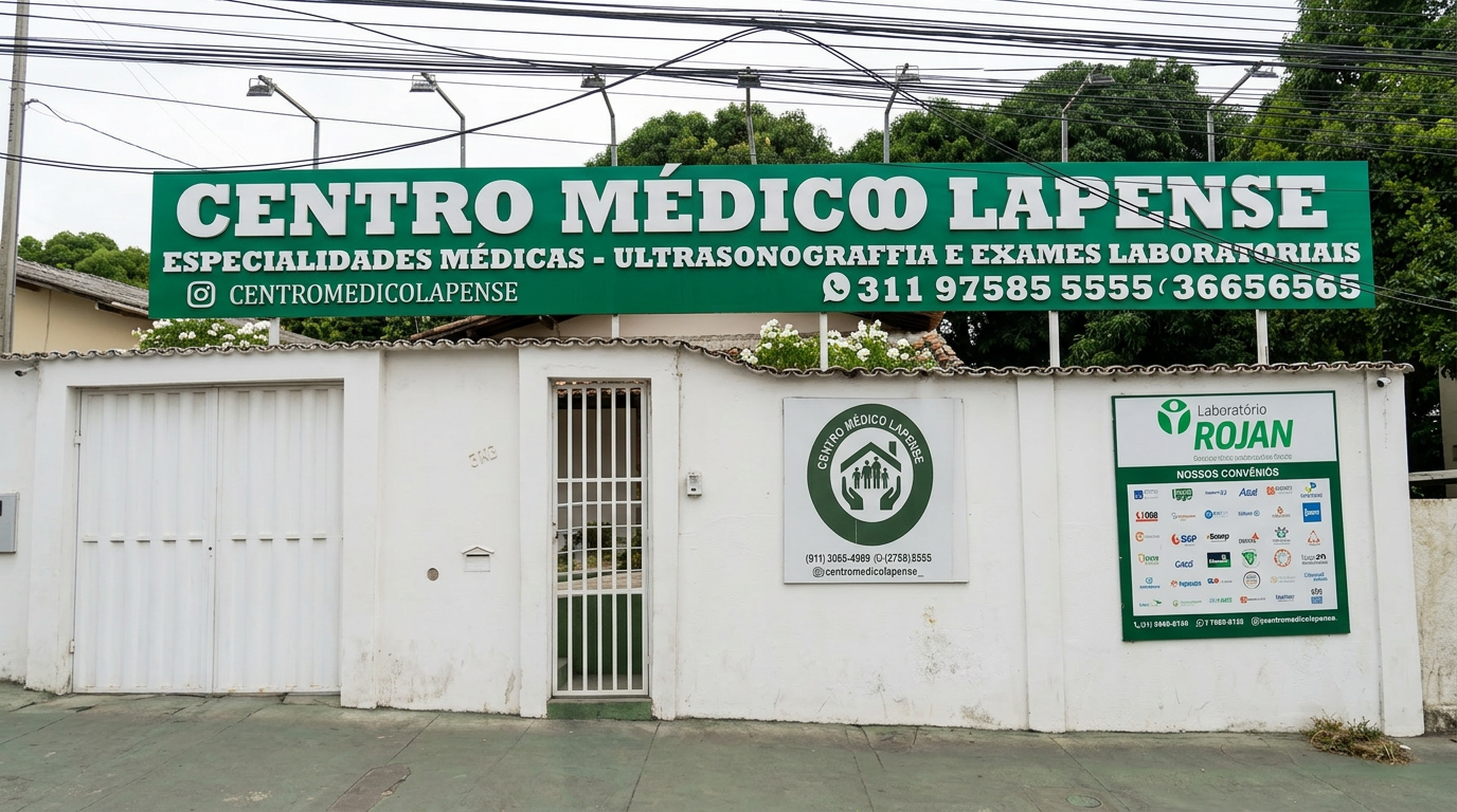 Fachada do Centro Médico Lapense em São José da Lapa/MG